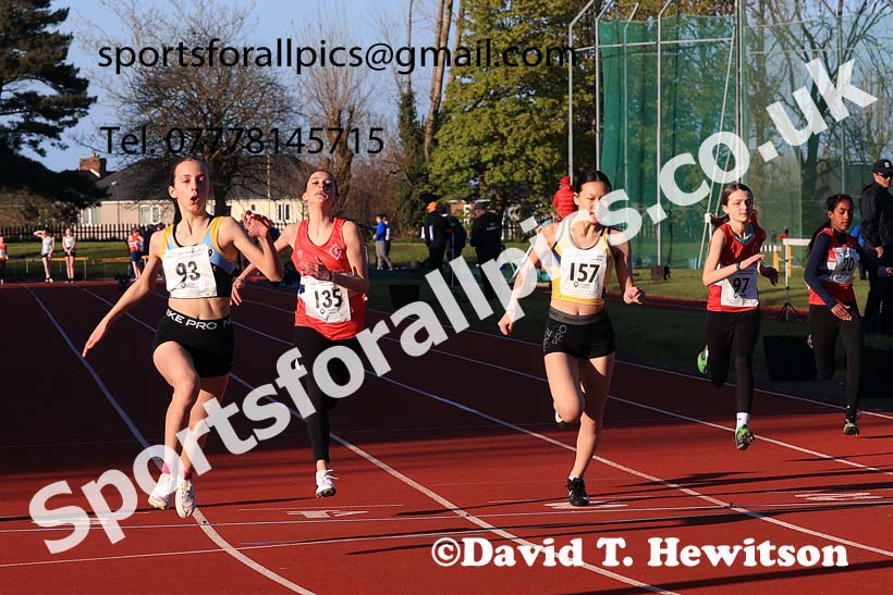 75 metres, 2024 NEGP 1, Monkton Stadium, Jarrow. Photo: David T. Hewitson/Sports for All Pics